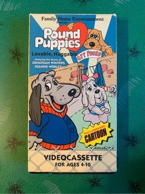 Vintage 80s Pound Puppies Lovable Huggable VHS Tape Children’s Cartoon